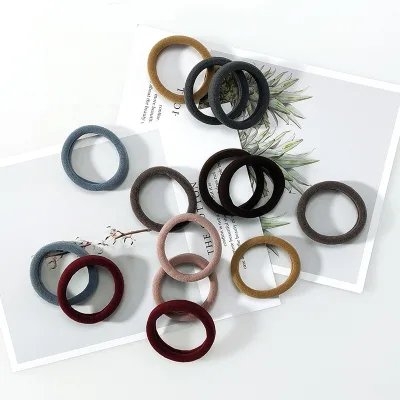 Hair Tie Ponytail Holders Rubber Hair Bands Colorful for Girls Hair Decoration Nylon 7~15 Days 50 Sets Popular B.phne CN;ZHE