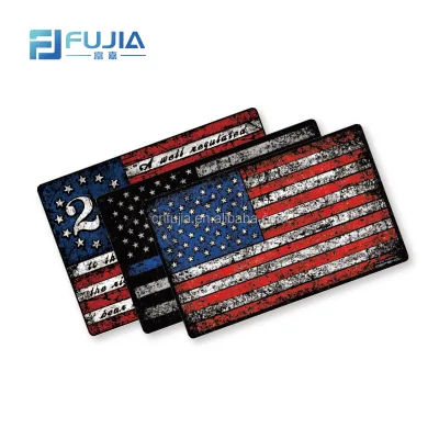Heavy Tin Personalized Vintage Flag Curved Metal Poster Street Tin Signs
