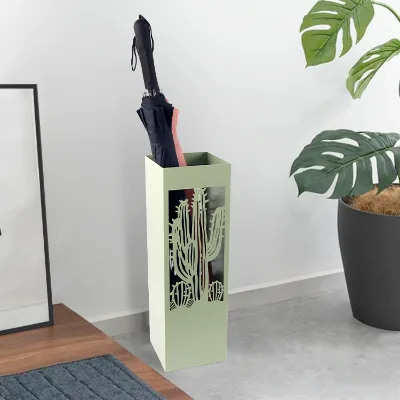 Portable Customizable Metal Umbrella Holder Durable Cactus Lightweight Design