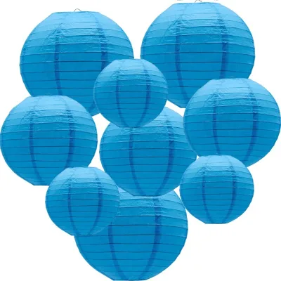 Indoor Hanging Decoration Round Ball Shape Decorative Paper Lanterns