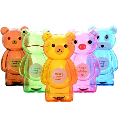 Eco-friendly Bear Piggy Saving Coin Bank Money Box Factory Direct Supply Blank Plastic for Kid Customized Logo OEM Pig,bear