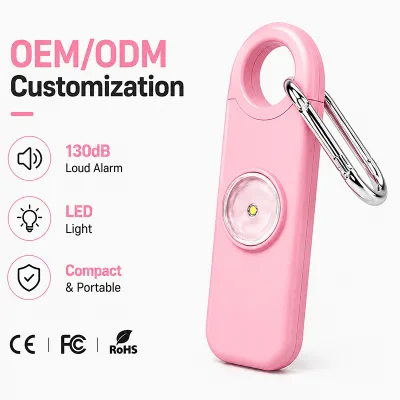 Wholesale Supplies Mini Anti Attack Personal Security Alarm 130Db Siren Safe Sound Personal Alarm Keychain for Kids Very Loud