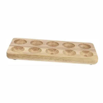 Wooden egg tray desktop storage box