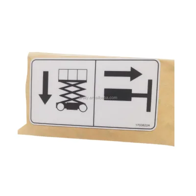 ARELLY Manual Descent Instr Decal 1703822 Used for JLG Aerial Work Platform