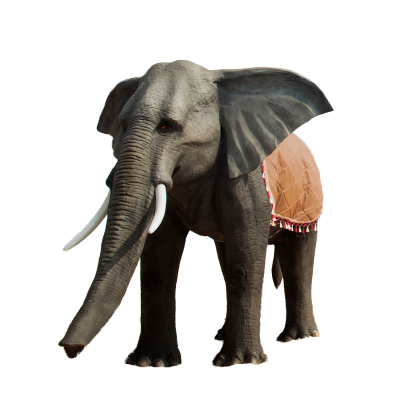 Factory Direct Custom Made Elephant Garden Landscape Decoration Realistic Animal Rental for Home & Shopping Mall Outdoor Use