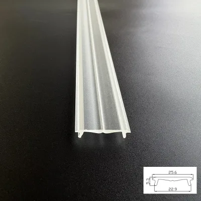 Precision Double Asymmetric Beam Acrylic Optical Linear Lens for Shelf Lighting