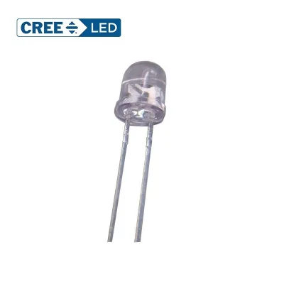 CREEs C513A-WSN-CY0Z0341 LED Cool White 9000K 5MM LED Indication Discrete 3.2V Radial ROUND T/H
