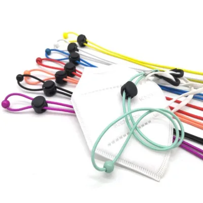 Custom Sublimation Colorful Woven Adjustable Length Cord Chain Strap Breakaway Kids Facemask Face Masking Lanyard