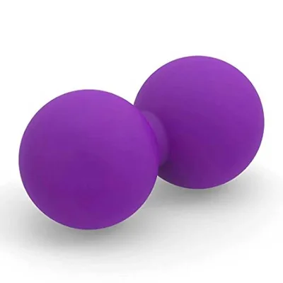 Durable Yoga Sport Fitness Ball Therapy Silicone Peanut Massage Ball