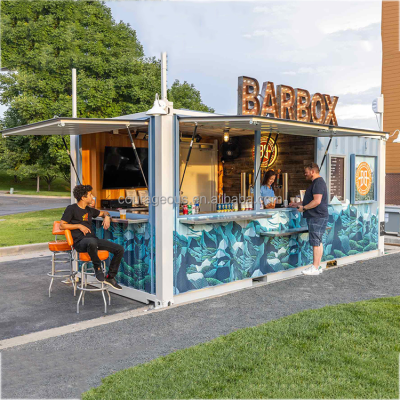 Container Snack bar  bar and Lounge Container Rooftop Pop up Container Cafe bar