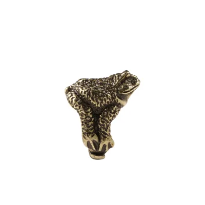 Antique Copper Old Frog Ring Brass Men's Ring Adjustment Ring