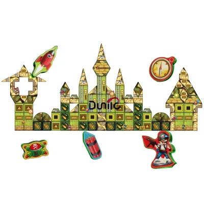 Wholesale Military Magnetic Tiles Set Army Tank Helicopter Building Blocks STEM for Boy Girl