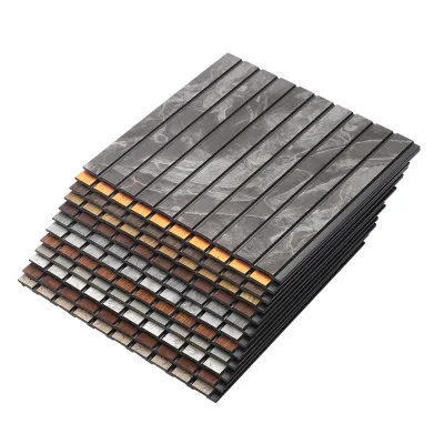 Waterproof Fireproof PVC Wall Panel Laminated Plastic Interior Wall Board for Home Hotel Office