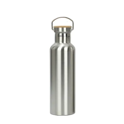 Large Capacity Handle Outdoor Gym logo Promotional Gifts Stainless Steel Small Mouth Water Bottle