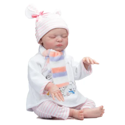 2022 50CM Newborn Baby Reborn Baby Popular Laura Lifelike Soft Touch Cuddly 3D Skin Visibile Veins High Quality Art Doll