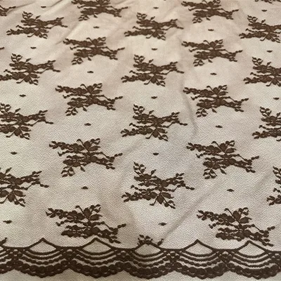 Factory Direct Supply of High-end Sheer Lace Fabric Floral Embroidered Mesh Fabric Suitable for Wedding Dresses and Decorations