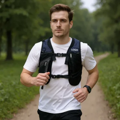 Custom Lightweight Trail Running Vest Hydration Backpack Mochila Da Hidratao Cycling Running City Jogging Bag With Water Bottle