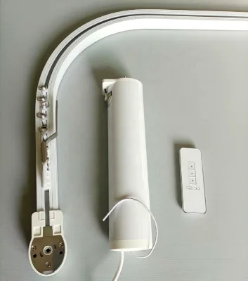 Electric Household Curtain Bending Track Motor Remote Control Adjustment Corner Curtain Track