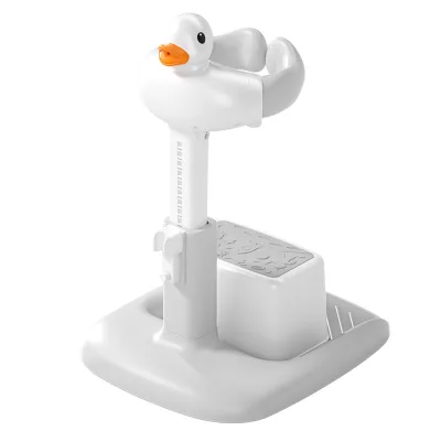 Baby Standing Bath Rack Plastic Baby Shower Support Bathing Helper Adjustable Height Non-slip Smart Bathtub Household