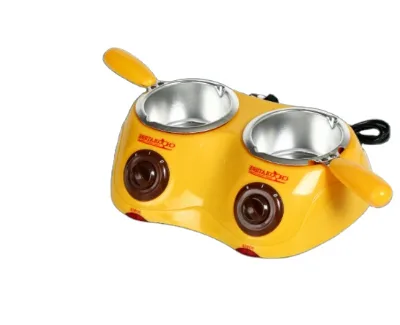 Chocolate Melting Pot Electric Chocolate Fondue Mini Fondue Candy Maker with Double Melting Pot for Milk Chocolate Cheese Butter