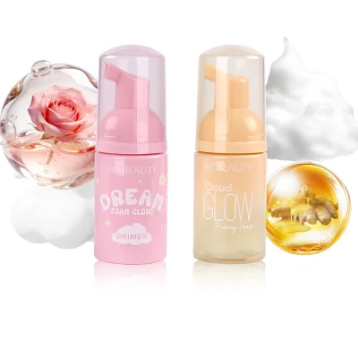 Vegan Hydrating Face Primer Natural Smooth Makeup Primer Custom Logo Face Skincare Smooth Cloud Glow Priming Foam