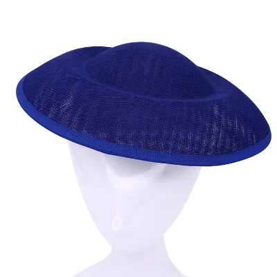 White Tower Shape Imitation Hemp DIY Hat Base Bridal Tea Party Solid Color Adult Hats Base Wedding Dress Accessories