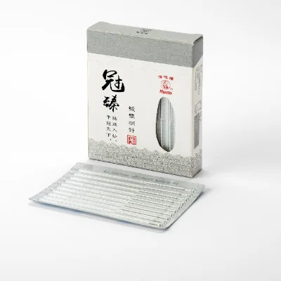 Hwato Brand Disposable Sterile  Silver-plated Handle Alu Packing 10pcs/box,10000pcs/ctn