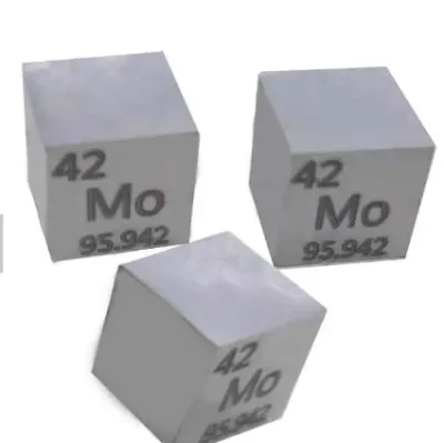 High Quality Hot Selling Customized Table Display High Purity Metal Cube Molybdenum