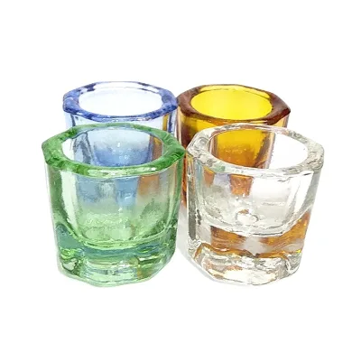 Clear Glass for Nails Disposable Mixing Cup/Small Crystal Dappen Dish