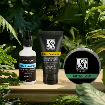 Private Label Enhance Tattoo Care Set Soap Lotion Balm Tattoo Aftercare PH Balance Brightener Moisturizer Skincare