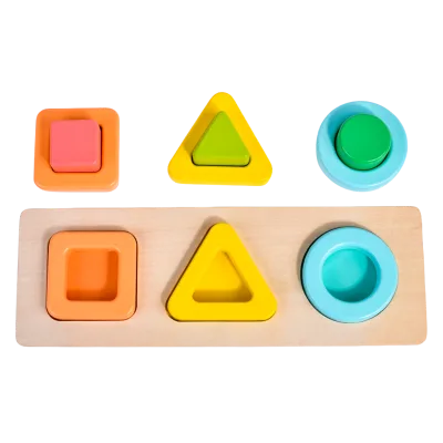 Wooden Geometric sharp Colors Puzzle Montessori Toy and Distinguish Shapes Kid Educational Learning Development Toy Shape Sorter
