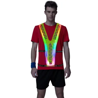 USB Rechargeable Led Vest Reflective Led Safety Vest / Cloth / Jacket for Sport at Night