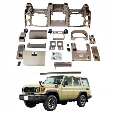 YBJ Car Accessories Dashboard Panel Cover Land Cruiser 70 76 78 Replace 2007-2016;2022 Instrument Panel Grey/beige PLASTIC/ABS