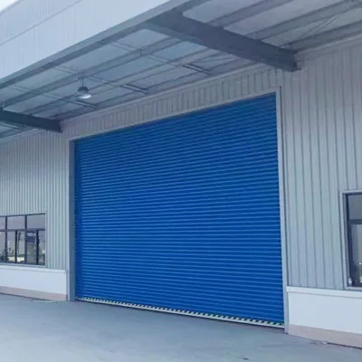 Customizable Windproof Steel Workshop Building with Automatic Security Roller Shutter Door Factory Finished Industrial Facility