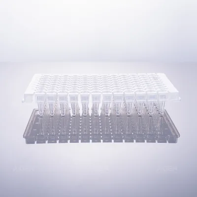 200uL Transparent PCR Plate(Semi-skirt,Detachable,Clear Mark)