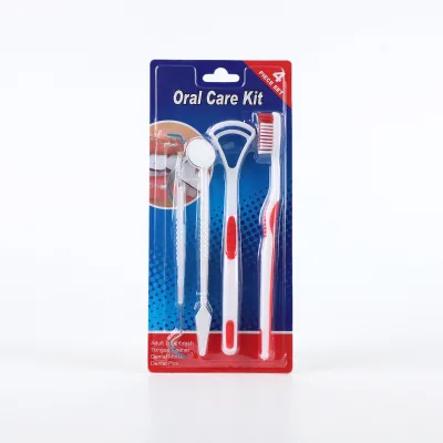 4PCS/kit Dental Hygiene Kit Teeth Scraper Mouth Mirror Tool Set Oral Care Kit