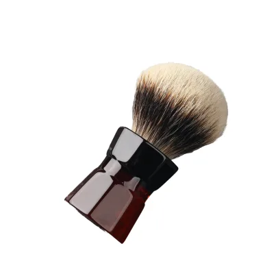 24mm Moka Express Best Badger Hair Resin Handle Shaving Brush for Beard Care and Salon Use