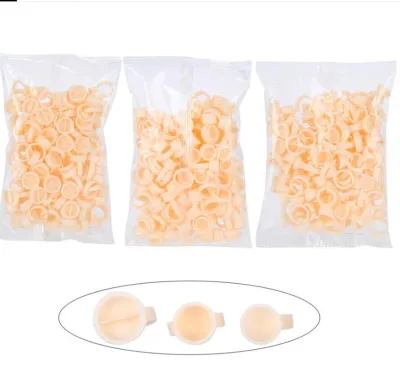 Julong Silicone Permanent Makeup Ring Pigment Ring Tattoo Ink Eyebrow Lip Tattoo Pigments Holder Rings Container Cup