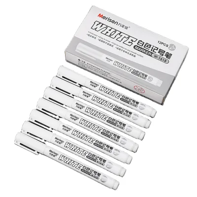 Art Water Based White Ink Marker Waterproof Ink White Paint Pen for Rock Stone Tyre Ceramic Shoes Painting
