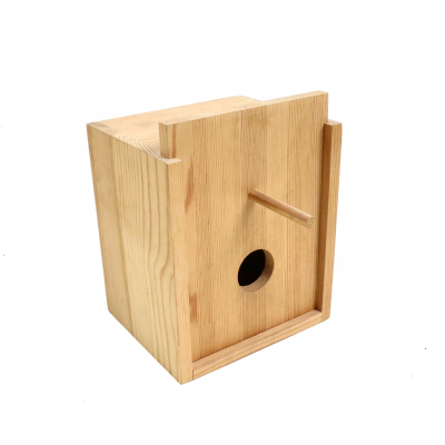 OEM Factory-Recycled Wood House for Birds Outdoor Bird Cage Garden Decorative Wooden Birdhouse Parrot Cages