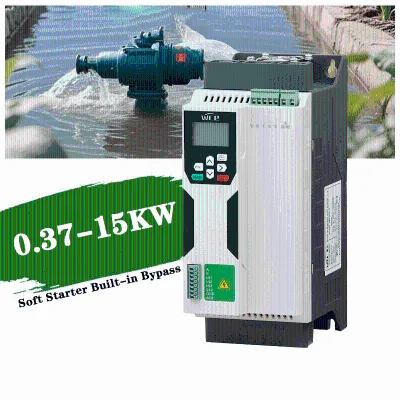 3 Phase 18KW-37KW Online Type Soft Starter 220V-480V Triple Output Bypass Contactor RS485 Communication Solid-State for Water