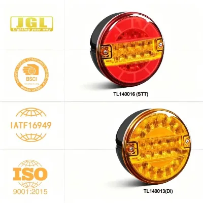 Hot Sales 140MM Series Hamburger LED Rear Lamp Led Signal Tail Light with E-mark Approval and Different Function for Optional