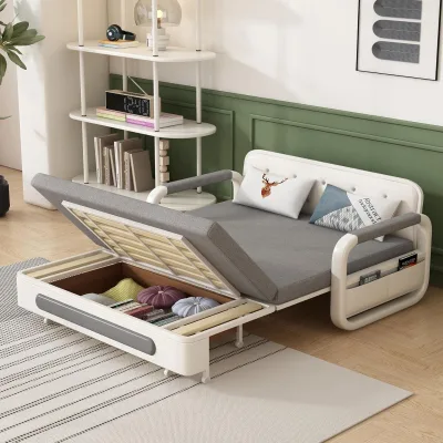 Convertible Sectional Sofa Couch Sleeper Sofa Bed with Reversible Storage Chaise Longue Folding Sofa Bed