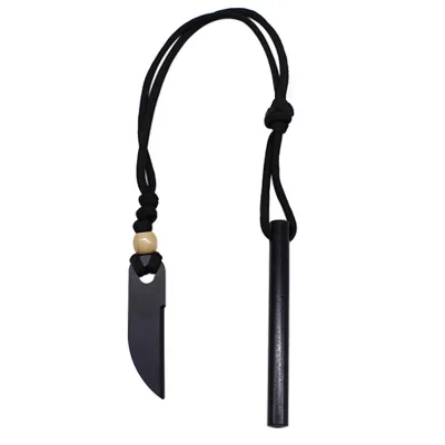 10*100mm Ultimate Bushcraft Adventure Hot Sparks Ferro Rod Traditioneller Feuerstahl with Knife Striker