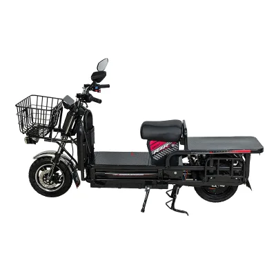 Super Load Long Range Food Delivery Bicycle Brushless Rear Hub Motor 1500W 72V/32Ah Disc Brake Steel Carrier Open Body Ebike