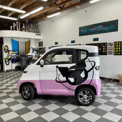SQ4 Stylish Electric City Car Enclosed Mobility Scooter for Women, Easy-to-Drive, EU Road-Legal with EEC/ COC, No Retail Service