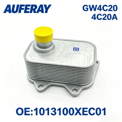 Auto Engine Parts Oil Cooler for Great Wall GW4C20 2.0T Haval H6 H7 H9 Dargo WEY VV7 Gun OE 1013100XEC01 Direct Replacement