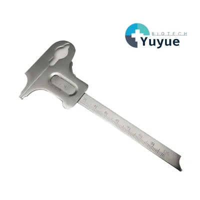 Stainless Steel Sliding Caliper Clear Scale Portable Measuring Tool for Oral Study Size Measurement