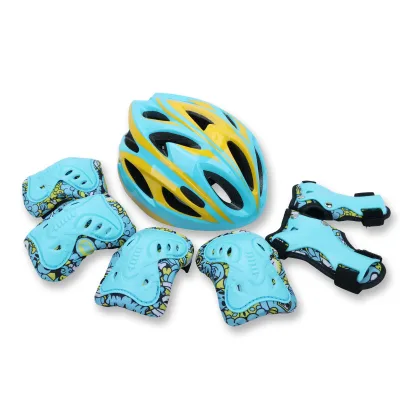 Children's Comprehensive Protection Fall-Resistant Breathable Protective Gear Set for Inline Skating Scooter Skateboarding