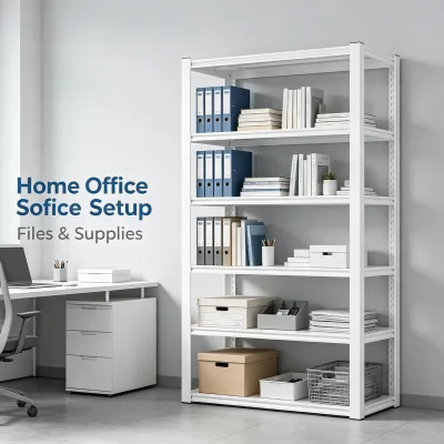 Household Customizable Steel Shelving Metal Shelves Home Depot Style Practical Build for Garage Pantry Household Organizing